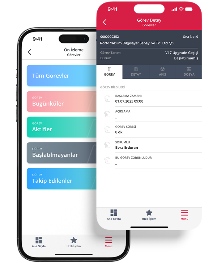 Proje ve Görev Yönetimi – Porto Yazılım | ERP CRM BPM Çözümleri